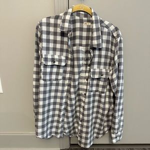Gray & White Women’s Flannel